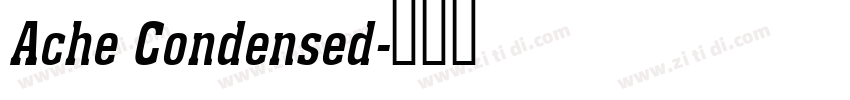 Ache Condensed字体转换
